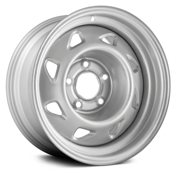 Replace® - 15 x 7 8-Slot Silver Steel Factory Wheel (Remanufactured)