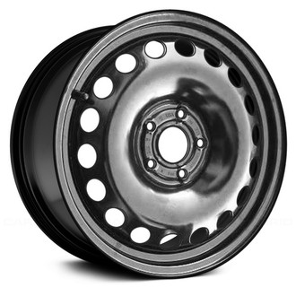 Replace® - 18-Hole Black 16x4 Steel Factory Wheel - Remanufactured