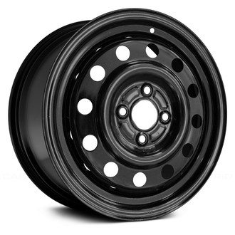 Replace® - 12-Hole Black 15x6 Steel Factory Wheel - Remanufactured