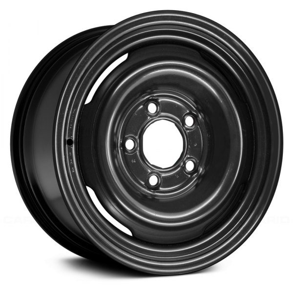 Replace® - 15 x 7 4-Slot Black Steel Factory Wheel (Remanufactured)