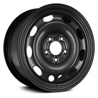 Replace® - 10-Slot Black 15x6.5 Steel Factory Wheel - Remanufactured