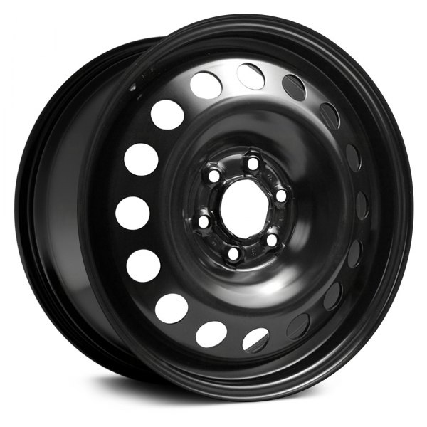 Replace® - 17 x 6.5 16-Hole Black Steel Factory Wheel (Remanufactured)