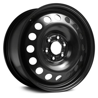 Replace® - 16-Hole Black 17x6.5 Steel Factory Wheel - Remanufactured