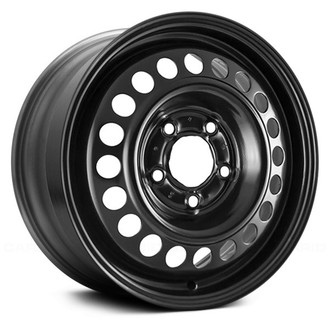 Replace® - 18-Hole Black 15x6 Steel Factory Wheel - Remanufactured