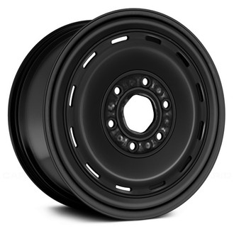 Replace® - 12-Slot Black 16x7 Steel Factory Wheel - Remanufactured