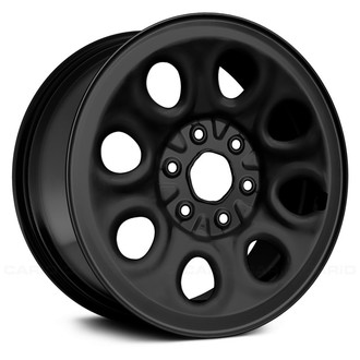 Replace® - 8-Slot Black 17x7.5 Steel Factory Wheel - Remanufactured