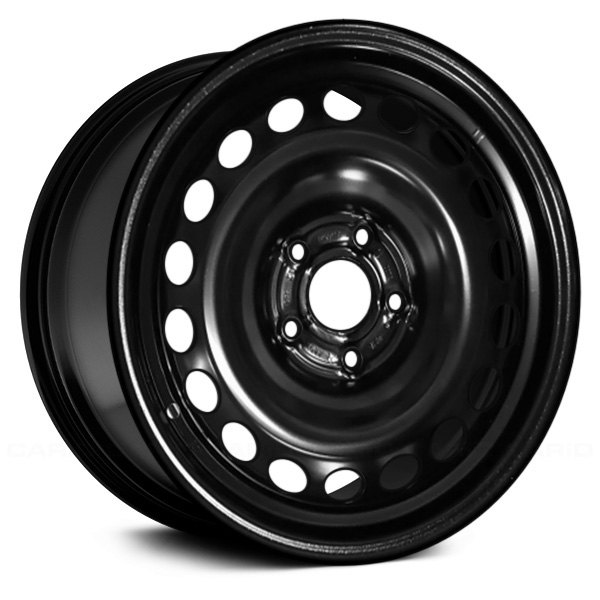 Replace® - 15 x 6 18-Hole Black Steel Factory Wheel (Remanufactured)