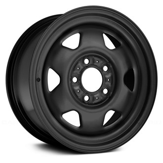 Replace® - 6 I-Spoke Black 15x7 Steel Factory Wheel - Remanufactured