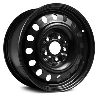 Replace® - 16-Hole Black 16x6.5 Steel Factory Wheel - Replica