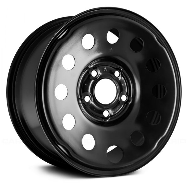 Replace® - 17 x 7.5 12-Hole Black Steel Factory Wheel (Remanufactured)
