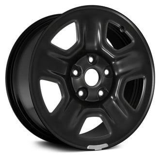 Replace® - 5-Spoke Black 16x6.5 Steel Factory Wheel - Remanufactured