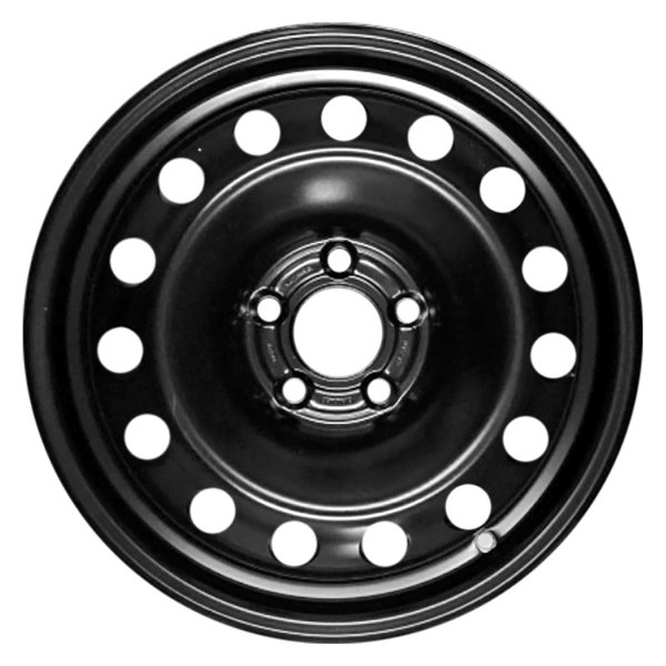 Replace® - 16 x 6.5 15-Hole Painted Black Steel Factory Wheel (Remanufactured)