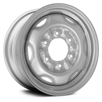 Replace® - 6-Slot Silver 14x5 Steel Factory Wheel - Remanufactured