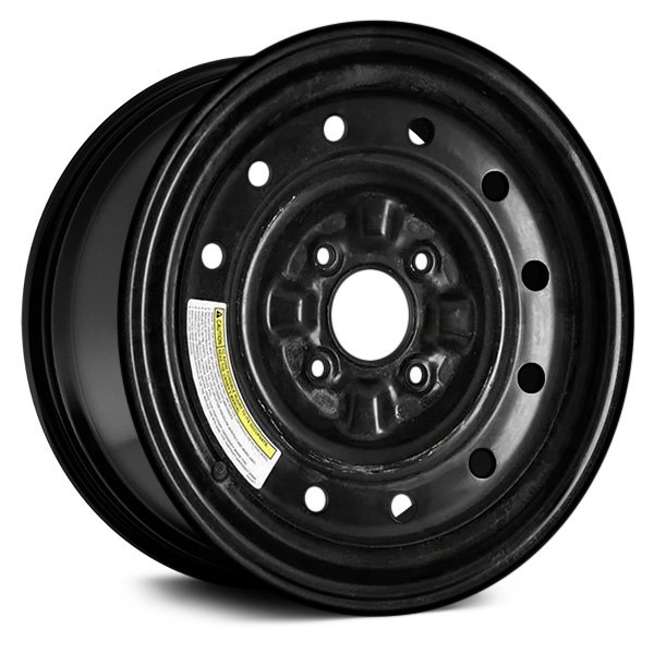 Replace® - 15 x 4 12-Hole Black Steel Factory Wheel (Remanufactured)