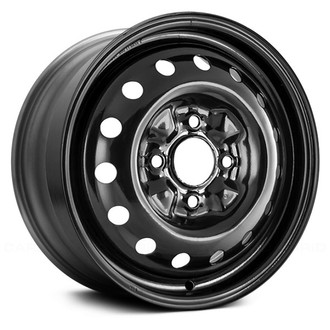 Replace® - 16-Hole Black 15x6 Steel Factory Wheel - Remanufactured