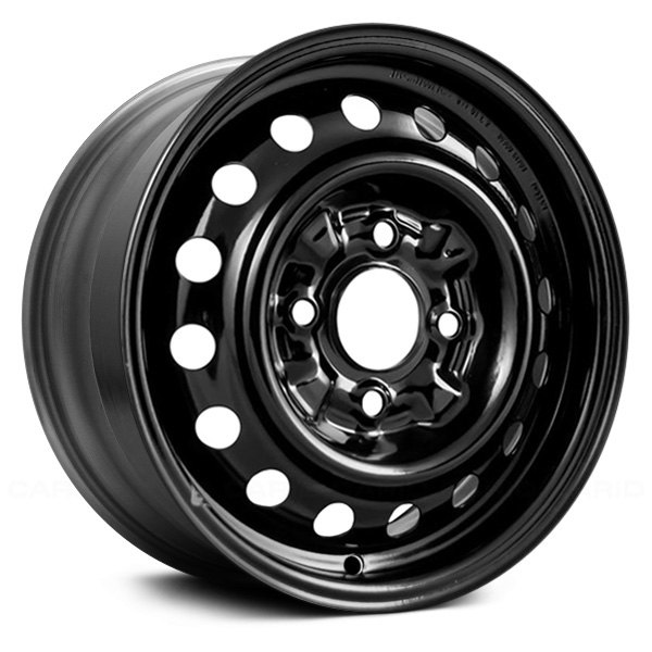 Replace® - 14 x 5 16-Hole Black Steel Factory Wheel (Remanufactured)