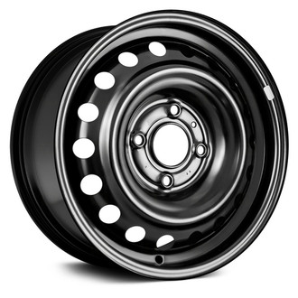 Replace® - 18-Hole Black 15x6.5 Steel Factory Wheel - Remanufactured