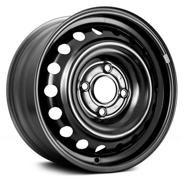 Replace® - 15 x 6.5 18-Hole Black Steel Factory Wheel (Replica)