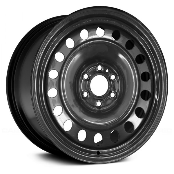 Replace® - 20 x 8 18-Hole Black Steel Factory Wheel (Remanufactured)