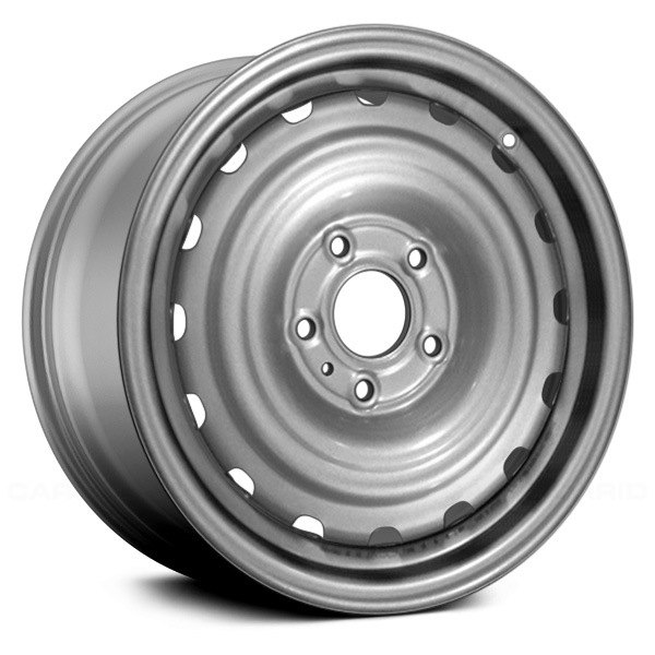 Replace® - 15 x 5.5 16-Hole Silver Steel Factory Wheel (Remanufactured)