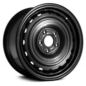 Replace® - 16-Hole Black 15x5.5 Steel Factory Wheel - Remanufactured