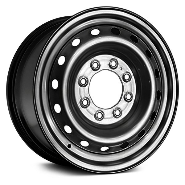 Replace® - 17 x 7.5 16-Hole Black Steel Factory Wheel (Remanufactured)