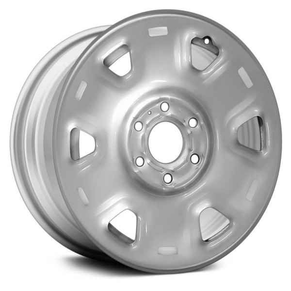 Replace® - 17 x 7.5 12-Slot Silver Steel Factory Wheel (Remanufactured)