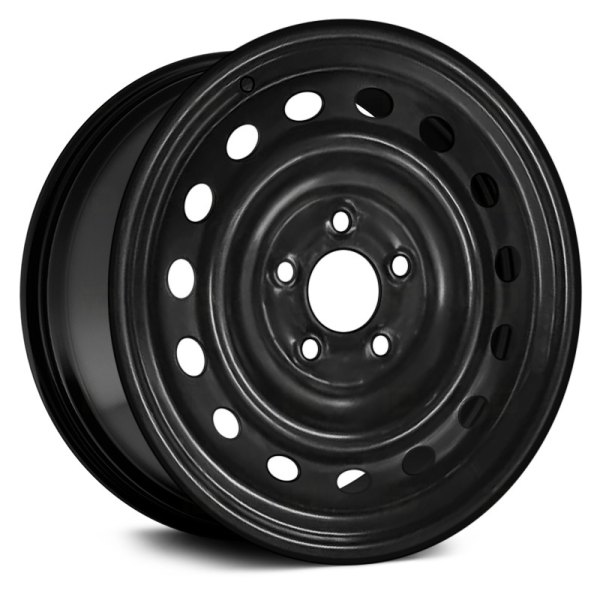 Replace® - 16 x 7 15-Hole Black Steel Factory Wheel (Remanufactured)