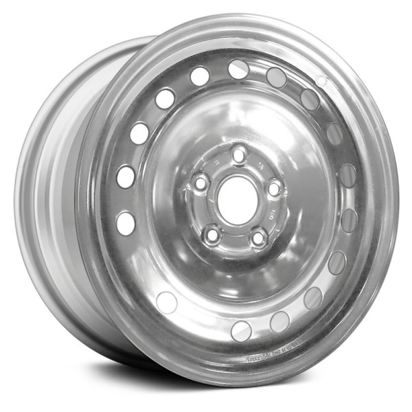 Replace® - 17 x 7 16-Hole Silver Steel Factory Wheel (Remanufactured)