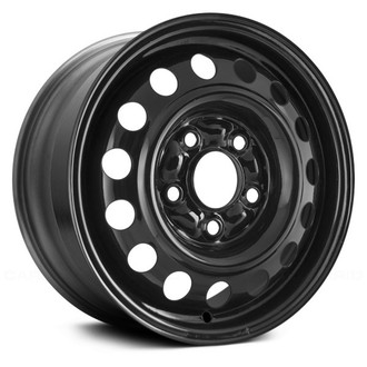 Replace® - 15-Hole Black 14x5.5 Steel Factory Wheel - Remanufactured