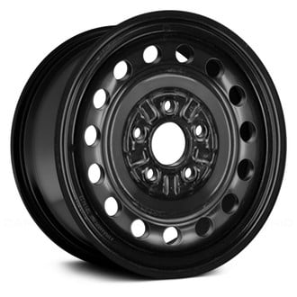 Replace® - Black 16x6 Steel Factory Wheel - Remanufactured