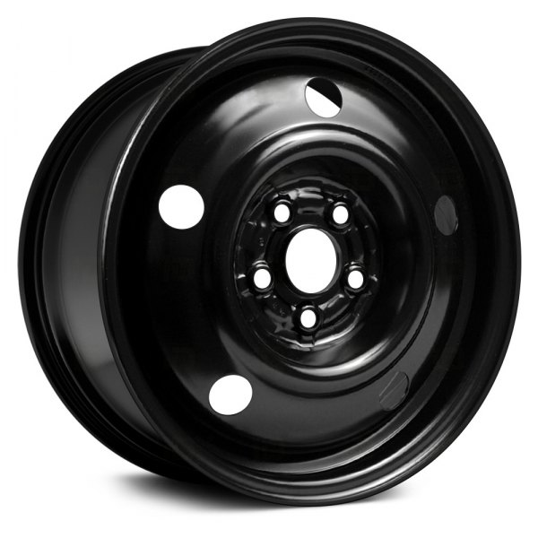 Replace® - 15 x 6 Black Steel Factory Wheel (Replica)