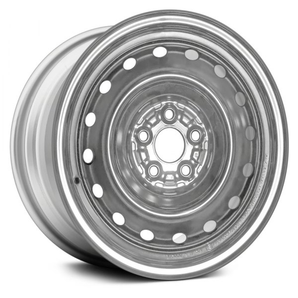 Replace® - 15 x 6 16-Hole Silver Steel Factory Wheel (Remanufactured)