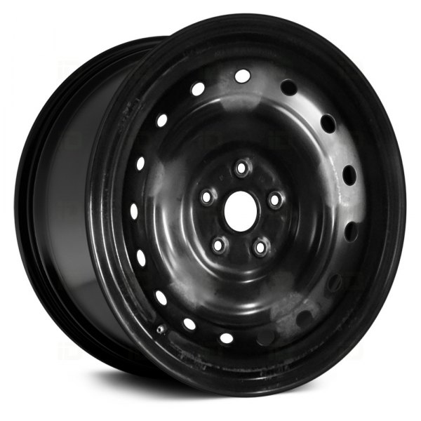 Replace® - 17 x 7 16-Hole Black Steel Factory Wheel (Remanufactured)