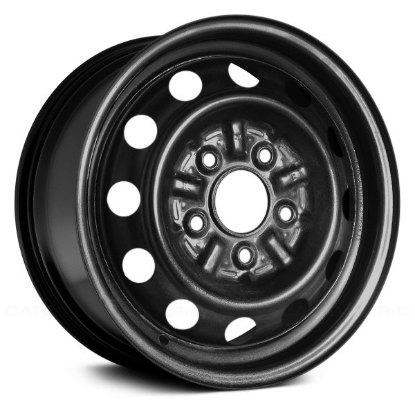 Replace® - 14 x 5 12 Round-Hole Black Steel Factory Wheel (Remanufactured)