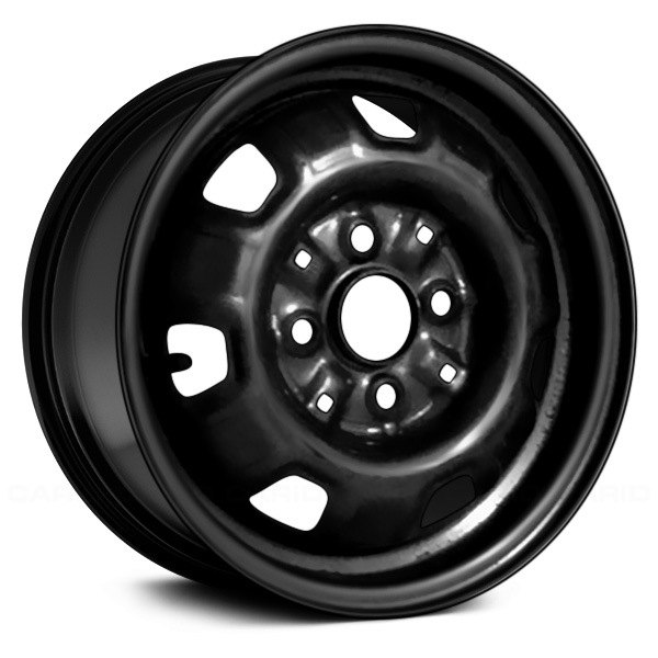 Replace® - 13 x 5 7-Slot Black Steel Factory Wheel (Remanufactured)