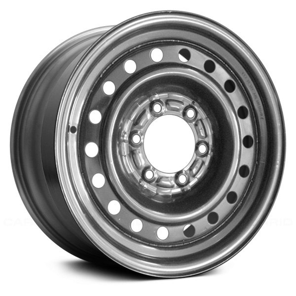 Replace® - 16 x 7 18-Hole Silver Steel Factory Wheel (Remanufactured)