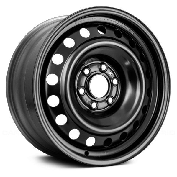 Replace® - 16 x 7 18-Hole Black Steel Factory Wheel (Remanufactured)