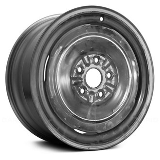 Replace® - 4-Slot Black 16x6 Steel Factory Wheel - Remanufactured