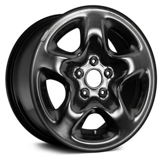 Replace® - 5-Spoke Black 16x6.5 Steel Factory Wheel - Remanufactured