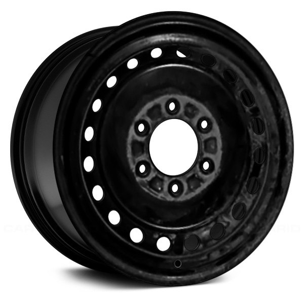 Replace® - 17 x 7.5 Black Steel Factory Wheel (Remanufactured)