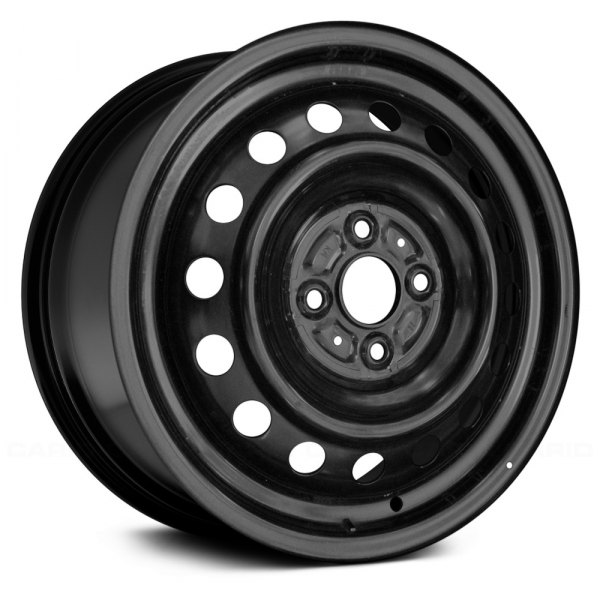 Replace® - 15 x 5.5 16-Hole Black Steel Factory Wheel (Remanufactured)