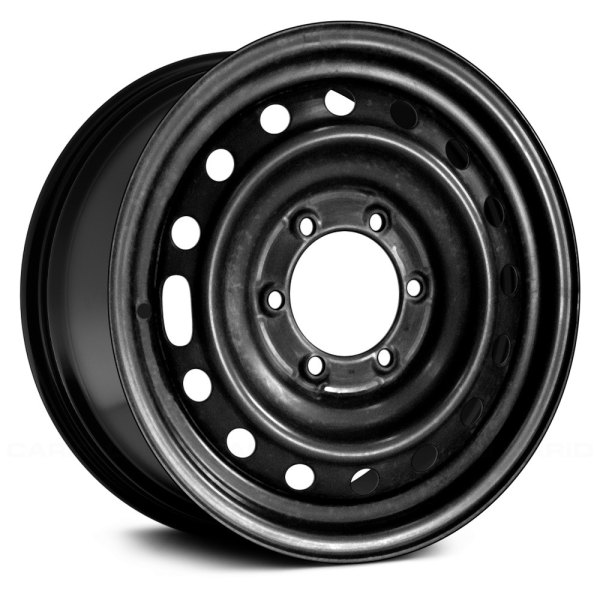 Replace® - 16 x 7 16-Hole Black Steel Factory Wheel (Remanufactured)