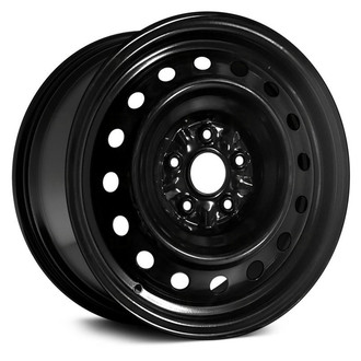 Replace® - 16-Hole Black 16x6.5 Steel Factory Wheel - Remanufactured