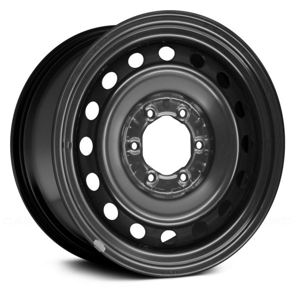 Replace® - 17 x 7.5 16-Hole Black Steel Factory Wheel (Remanufactured)