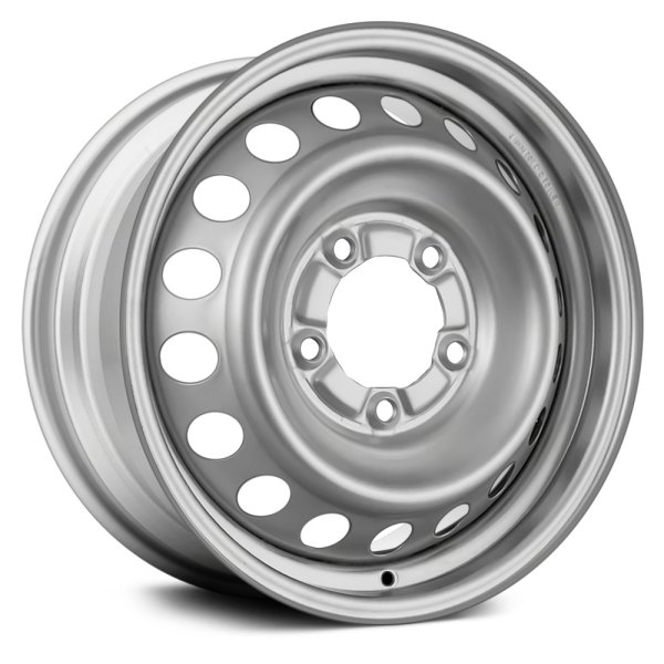 Replace® - 18 x 8 18-Hole Silver Steel Factory Wheel (Remanufactured)