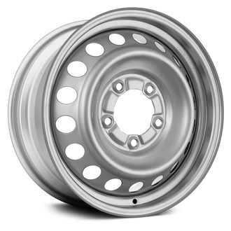 Replace® - 18-Hole Silver 18x8 Steel Factory Wheel - Remanufactured