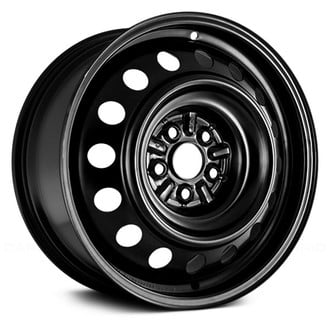 Replace® - 16-Hole Black 16x6.5 Steel Factory Wheel