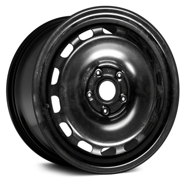 Replace® - 16 x 7 14-Slot Black Steel Factory Wheel (Remanufactured)