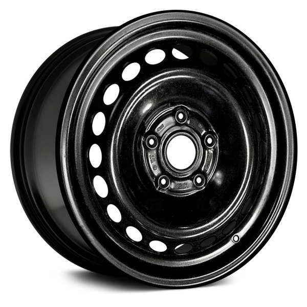 Replace® - 15 x 6 20-Slot Black Steel Factory Wheel (Remanufactured)